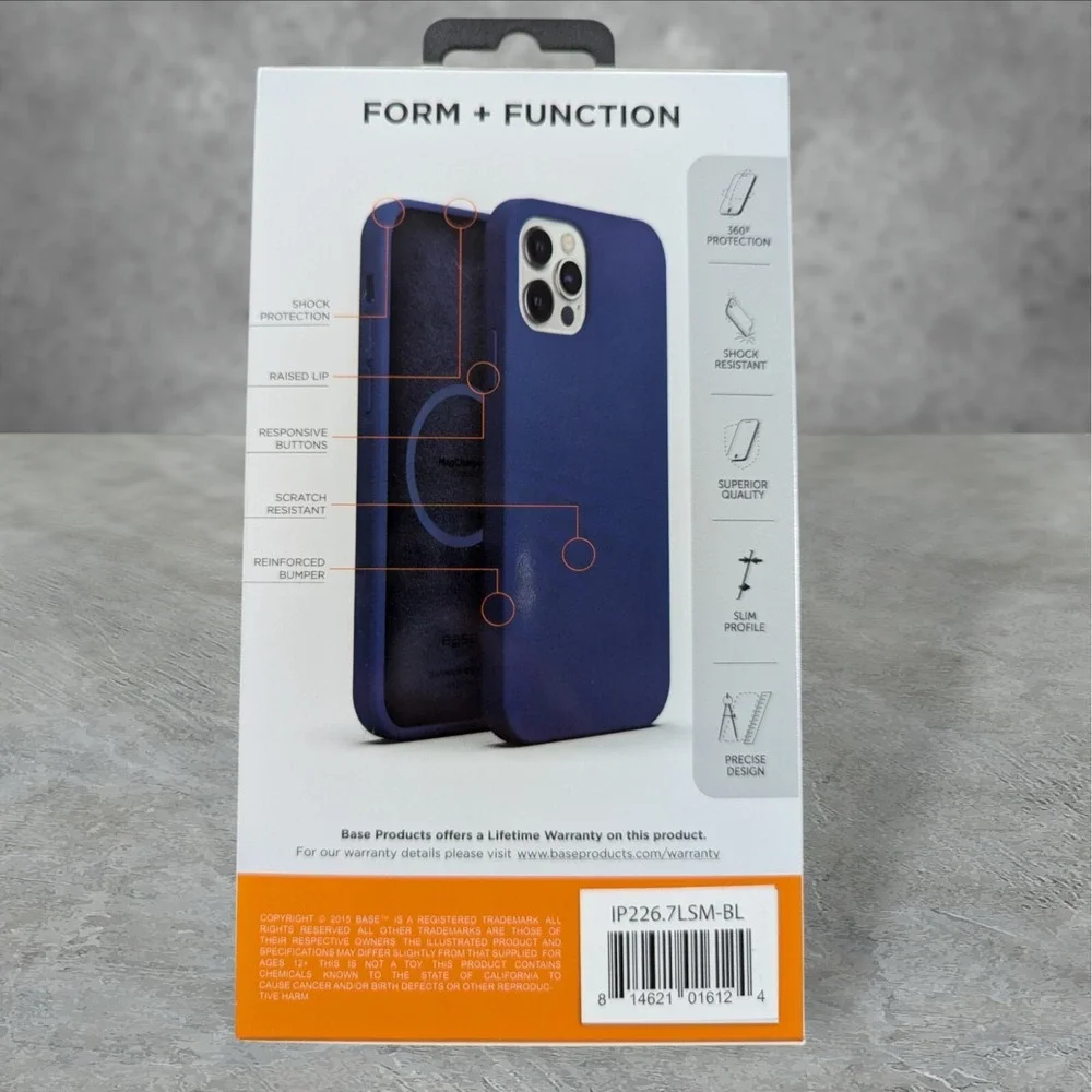 A3. Base Liquid Silicone MagCharge Case For Apple iPhone 14 Max (14 Plus) Blue